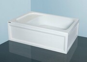 Sanplast Classic brodzik prostokątny 110x80x28cm z siedziskiem+stelaż 615-010-0530-01-000