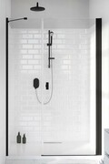 Radaway Nes Black Dws drzwi wnękowe 100cm prawe szkło przejrzyste 10028100-54-01R