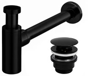 Rea Syfon Umywalkowy Klik-Klak Uniwersalny Czarny Matowy REA-A5215