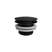 Excellent Korek klik-klak do wanien wolnostojących czyszczony od góry czarny mat ARIN.3485.01BL