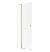 Radaway Nes KDD II Brushed Light Gold kabina walk-in 80cm lewa szczotkowane jasne złoto szkło przejrzyste 10031080-98-01L