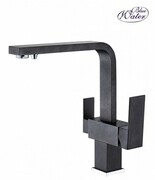 Blue Water Taupo bateria kuchenna z podłączeniem do filtrów wody czarny metalik 5901730613230