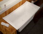 Sanitti Due wanna wolnostojąca 162x82 + syfon klik-klak biała 11020000 ** RABAT W KOSZYKU **