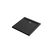Excellent Forma X brodzik kwadratowy 90x90 cm struktura, czarny mat BREX.1402.090.090.BLN