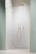 Radaway Essenza Brushed Light Gold Dwj drzwi wnękowe 80cm lewe szczotkowane jasne złoto/szkło przejrzyste 1385012-98-01L