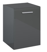 Roca Kwadro moduł boczny z drzwiami 40x38x53 cm SZARY ANTRACYT A857974153