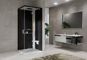 Novellini Glax 2 2.0 kabina masażowo-parowa 90x90 prawa biała G22GF90DT5-1UH