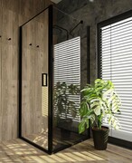 Vitalle NOLA ścianka boczna 90 cm czarna VNTWD090203PK