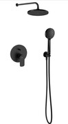 Roca Cala zestaw prysznicowy podtynkowy czarny mat A5D186ENB0