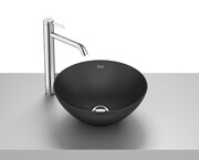 Roca Bol umywalka nablatowa 35 cm okrągła czarny mat A32787L080