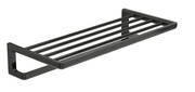 Roca Tempo półka ścienna na ręczniki z wieszakiem z odporną powłoką Everlux Titanium Black A817032CN0