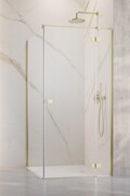 Radaway Essenza 6 Kdj Brushed Light Gold kabina 80x110cm prawa szczotkowane jasne złoto 1385043-98-01R/1384053-01-01
