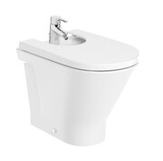 Roca Gap Round bidet stojący przyścienny biały SUPERGLAZE A3570N7S00