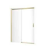 Excellent Rols drzwi wnękowe przesuwne 140 cm złoty połysk szkło przejrzyste KAEX.2612.K.1400.GL