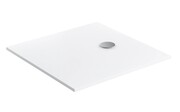 Omnires AQUAPURE M+ konglomeratowy brodzik prysznicowy antypoślizgowy 90x90 biały mat AQUAPURE90-KBM