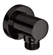 Roca kolanko ścienne Aqua ROUND 1/2" do podłączenia natrysku z powłoką Everlux-PVD Brushed Titanium Black A5B1450NM0