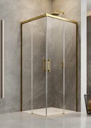 Radaway Idea Gold Kdd kabina 75x90cm złoty połysk/szkło przejrzyste 387066-09-01L/387060-09-01R