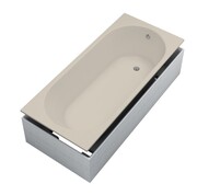 Schedpol Schedline Solia Set wanna prostokątna Cashemere Mat z nośnikiem styropianowym 150x70cm 3WST.SS1P-15070/PK/MG
