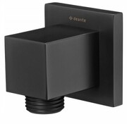 Deante Cascada Nero przyłącze kątowe węża natrysku kwadratowy czarny mat NAC N55K