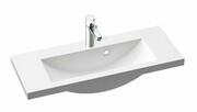 Marmorin Talia 80 umywalka nablatowa 80x31 z otworem przelewowym i z otworem na baterie biała 270080020211