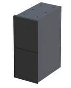 Oristo Louis szafka podumywalkowa wisząca 24x55x39 czarny połysk OR50-SD2S-24-7