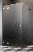 Radaway Essenza Pro 8 Gold Kdj kabina 100x110cm lewa złoty połysk/szkło przejrzyste 10480612-01-01L/10520345-09-01L/10540110-01-01