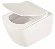 Deante Anemon Zero miska wisząca bez kołnierza z deską bezkołnierzowa biała CDZD6ZPW