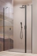Radaway Nes Brushed GunMetal Dwjs drzwi wnękowe 140cm prawe szczotkowany grafit szkło przejrzyste 10038140-92-01R