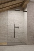 Radaway Modo 8 QL SL Black II kabina Walk-in 105x200 prawa czarny mat/szkło przejrzyste 10318105-54-01R