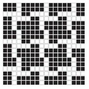 Dunin Black & White mozaika kamienna 30x30 pure B&W star 15 __DARMOWA DOSTAWA OD 1600zł__