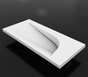 Vayer Bumerang 50x24cm Umywalka prostokątna blatowa