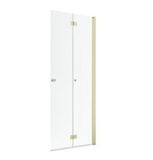 Radaway Nes 6 KDD B Brushed Light Gold kabina walk-in 90cm prawa szczotkowane jasne złoto szkło przejrzyste 10024090-98-01R