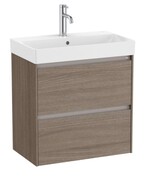 Roca Ona Unik zestaw szafka z umywalką 60x36x64 CIEMNY WIĄZ A851684511