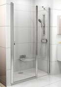 Ravak Chrome Drzwi prysznicowe CSD2-120 białe+transparent 0QVGC100Z1