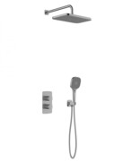 KFA MALAGA GUN METAL GREY podtynkowy zestaw prysznicowy z baterią termostatyczną 3 funkcyjną grafit szczotkowany 5759-501-61