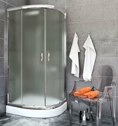 Sea Horse Stylio kabina natryskowa półokrągła 80x80x190 cm chinchila BK501C+