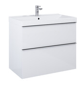 Elita Look szafka z umywalką 80x63x45cm biały połysk 167081/145840