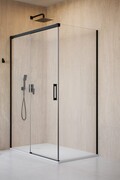 Radaway Idea Black 8 Kdj kabina 150x120cm lewa czarny mat/szkło przejrzyste 10340770-54-01L/10350703-01-01/10360120-01-01R