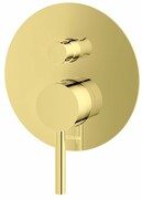 Kohlman Axel Gold bateria podtynkowa wannowo-prysznicowa z dwoma wyjściami złoty połysk QW210AGD __ RABAT W KOSZYKU! __