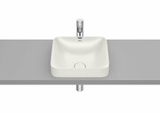 Roca Inspira Square umywalka blatowa 37cm beżowa A32753R650
