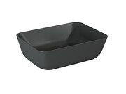 Elita Reni umywalka nablatowa ceramiczna 45x32cm Ceram Anthracite Matt 145098