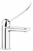Deante Alpinia bateria umywalkowa z ograniczeniem temperatury wody oraz dźwignią typu Clinic chrom BGAH020C