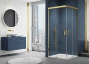 SanSwiss Cadura Gold Line drzwi przesuwne 70cm jednoskrzydłowe lewe z polem stałym CAE2G0701207