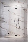 Radaway Essenza Pro Black Kdj+S kabina 90x90x90cm prawa czarny mat/szkło przejrzyste 10097390-54-01R/10098090-01-01/10098090-01-01