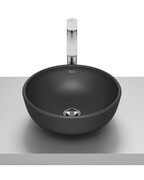 Roca Optica umywalka nablatowa 35x35 cm okrągła czarny mat A327C12080