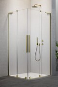 Radaway Furo SL Brushed Gold KDD kabina 90x90cm szczotkowane złoto 10305090-99-01L/10305090-99-01R