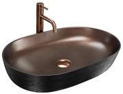 Rea Cleo 61 Umywalka nablatowa Copper Brush / Black REA-U6383