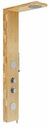 Corsan Balti panel prysznicowy z mieszaczem chrom drewno bambusowe B-001MCH