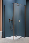 Radaway Nes Kds I Brushed Copper kabina 120x100cm prawa szczotkowana miedź 10023120-93-01R/10043100-93-01