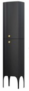 Oristo Louis szafka boczna wysoka 47x170x32cm czarny połysk OR50-SB2D-47-7